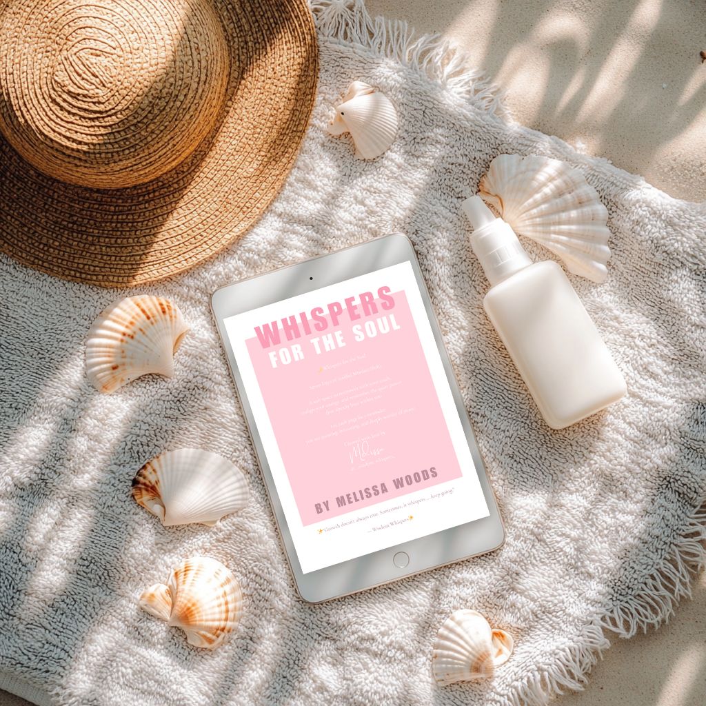 Whispers of the Soul – $1 Digital Ebook A 7-day guided journey with gentle mindset shifts, affirmations, and soulful prompts to bring peace and clarity to your everyday life. Offered at $1 to reach more hearts — one whisper at a time. 💫