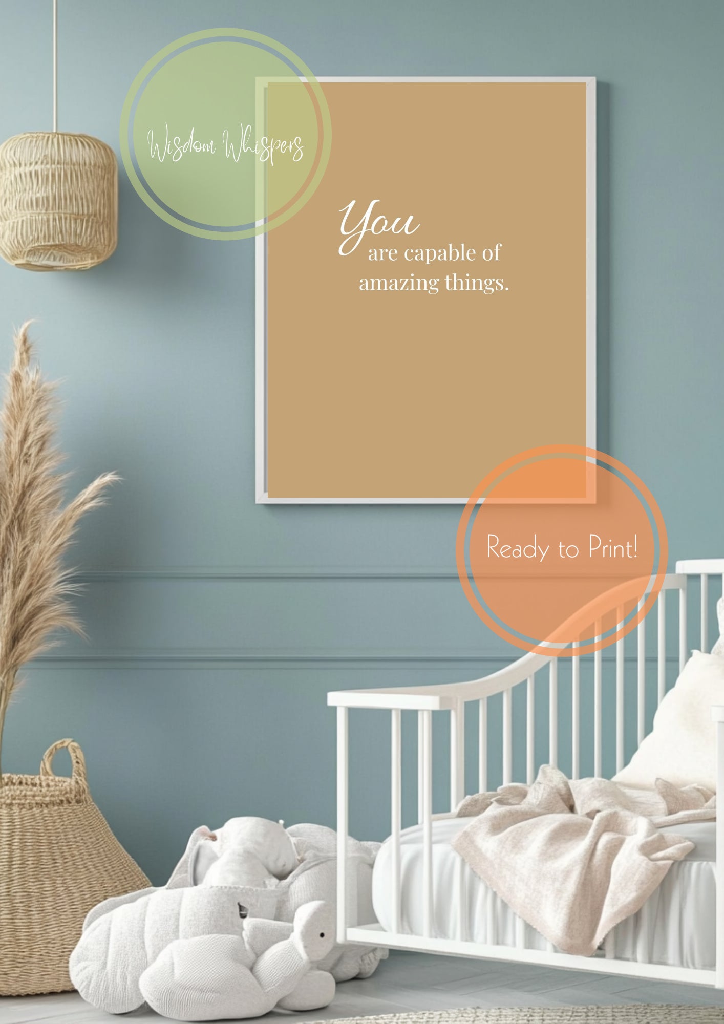 Kids Inspirational Wall Art Set – 11 Printable Motivational Posters for Bedrooms or Classrooms