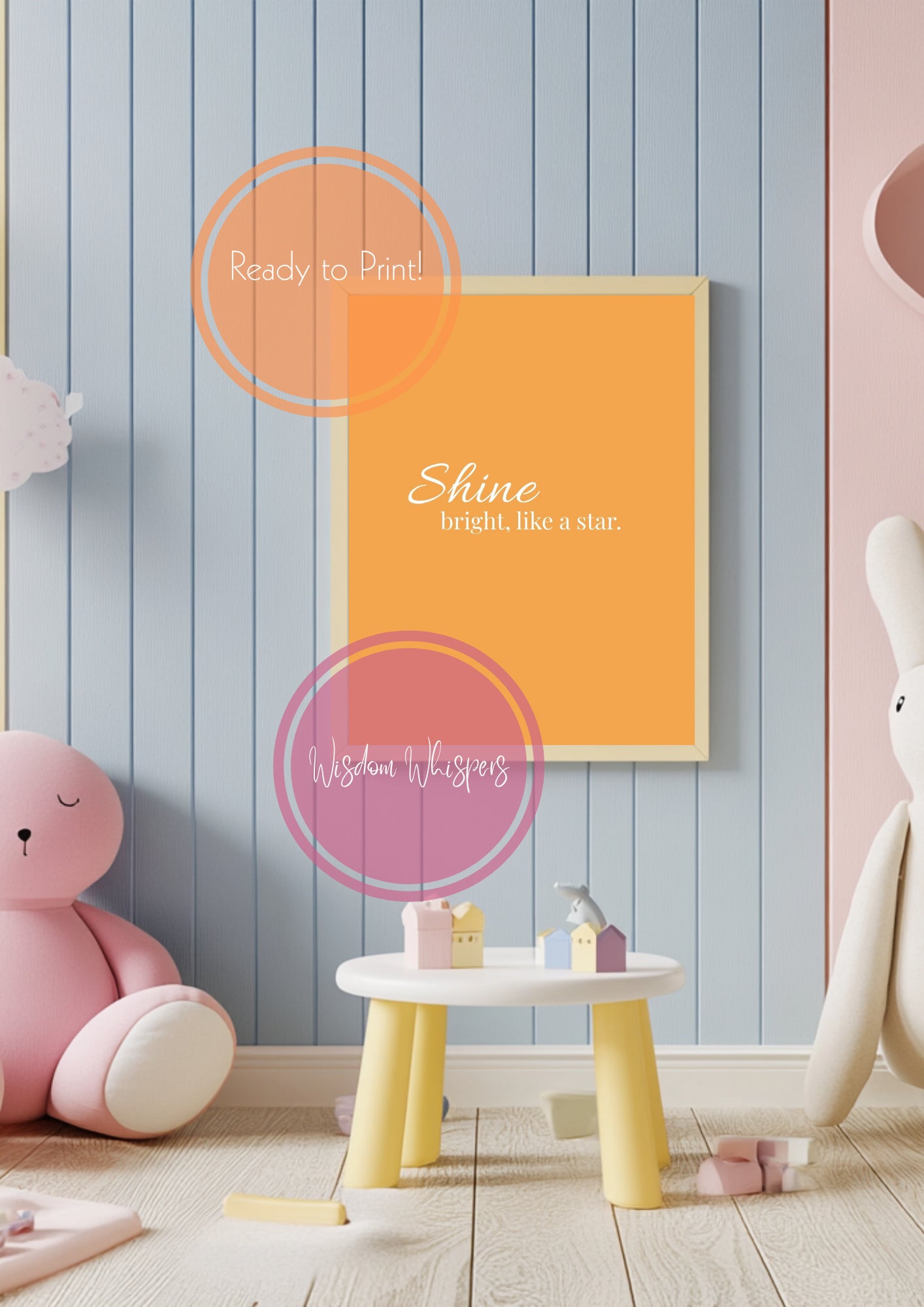 Kids Inspirational Wall Art Set – 11 Printable Motivational Posters for Bedrooms or Classrooms