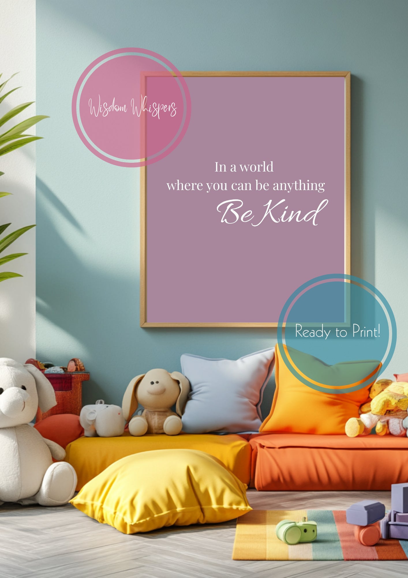 Kids Inspirational Wall Art Set – 11 Printable Motivational Posters for Bedrooms or Classrooms
