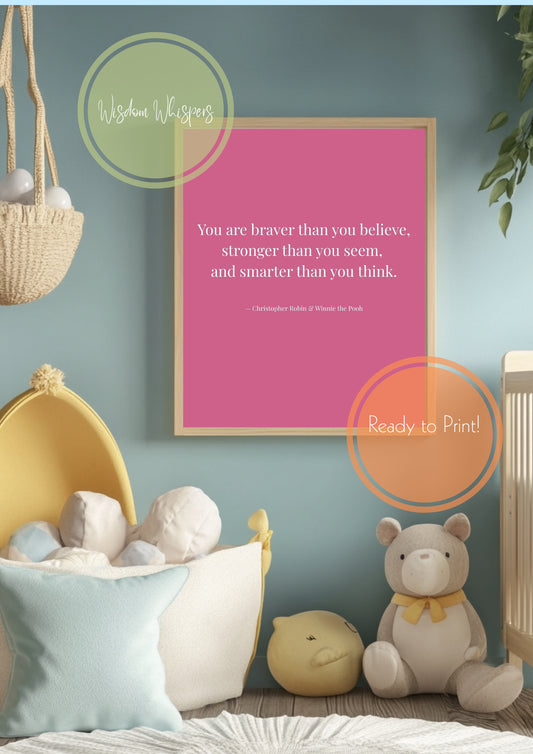 Kids Inspirational Wall Art Set – 11 Printable Motivational Posters for Bedrooms or Classrooms
