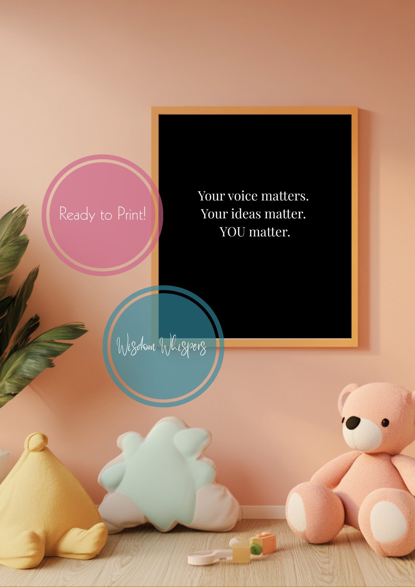 Kids Inspirational Wall Art Set – 11 Printable Motivational Posters for Bedrooms or Classrooms